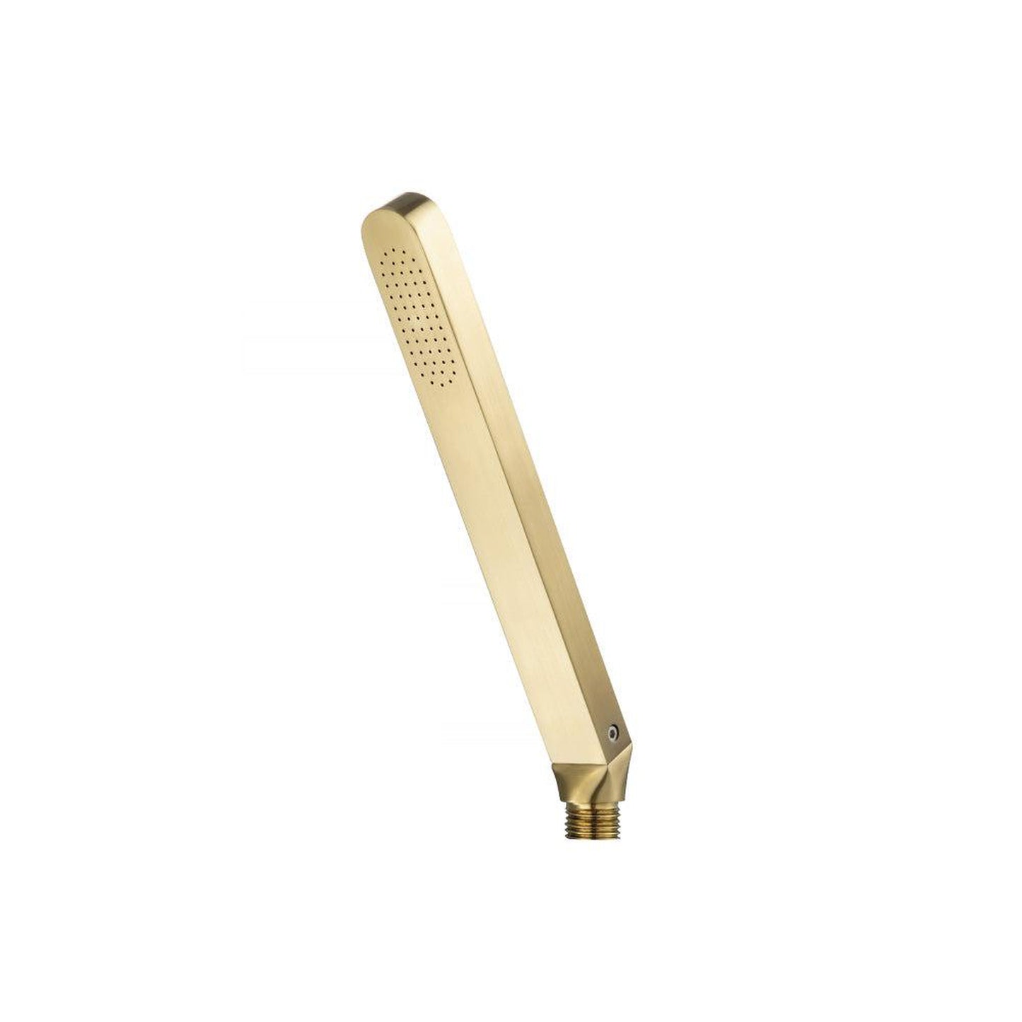 Flusso Faucets Universal Fixtures Single Function Hand Held Shower Head in Satin Brass (HS1008HSB)