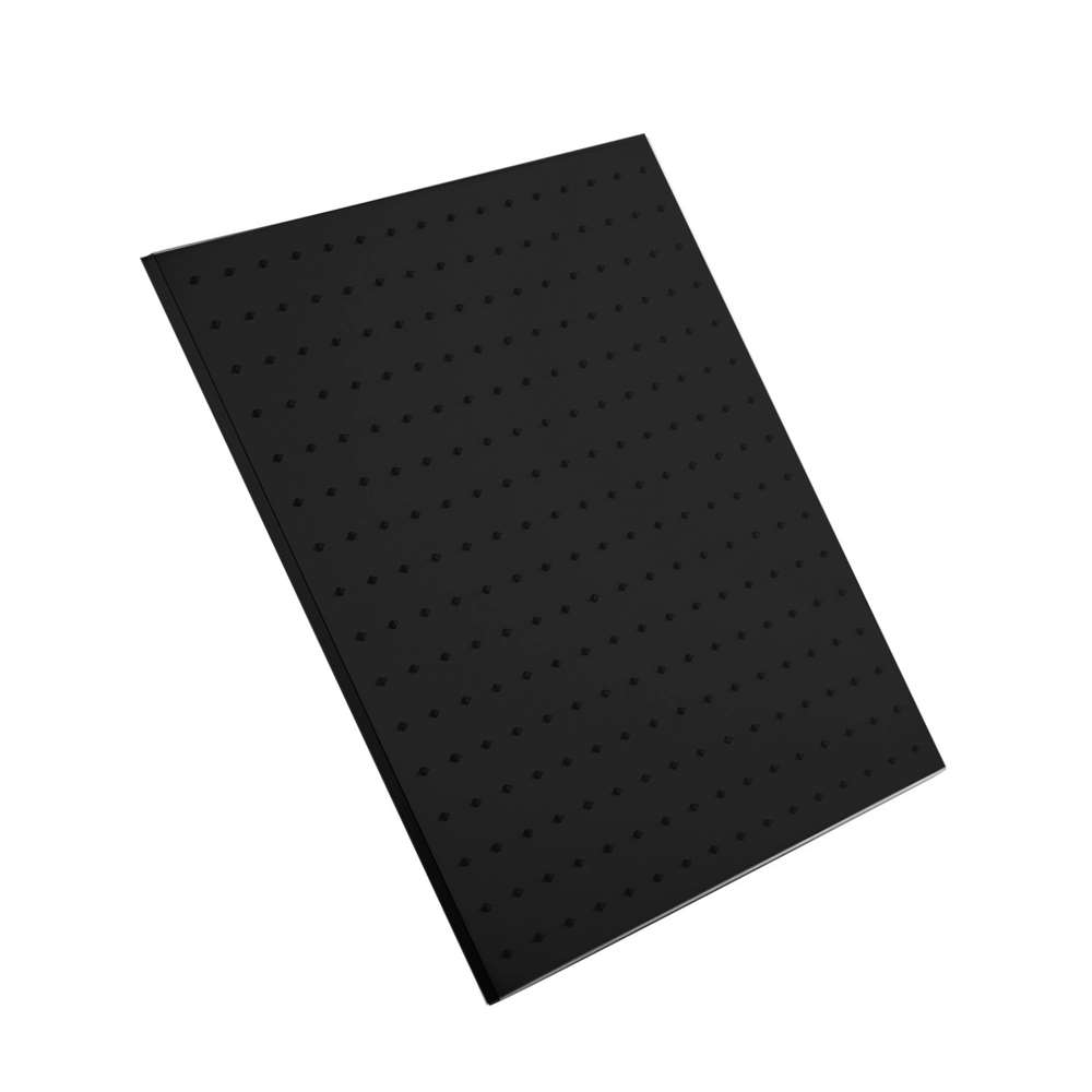 Fontana 20" Square Color Changing LED Solid Brass Matte Black Rain Shower Head