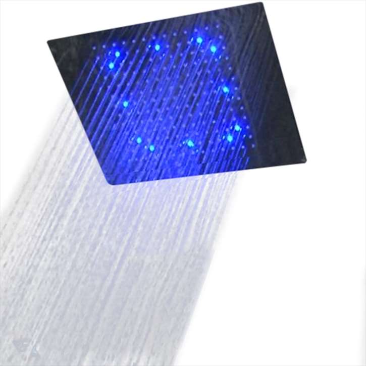 Fontana 24" Milan Multi Color LED Recessed Oil Rubbed Bronze Rain Shower Head