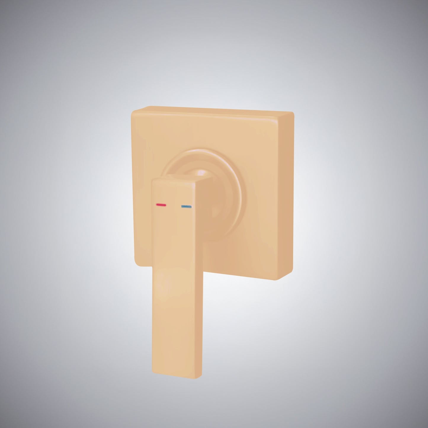 Fontana Aprica 4" Minispread Single Handle Champagne Wall Mounted Faucet