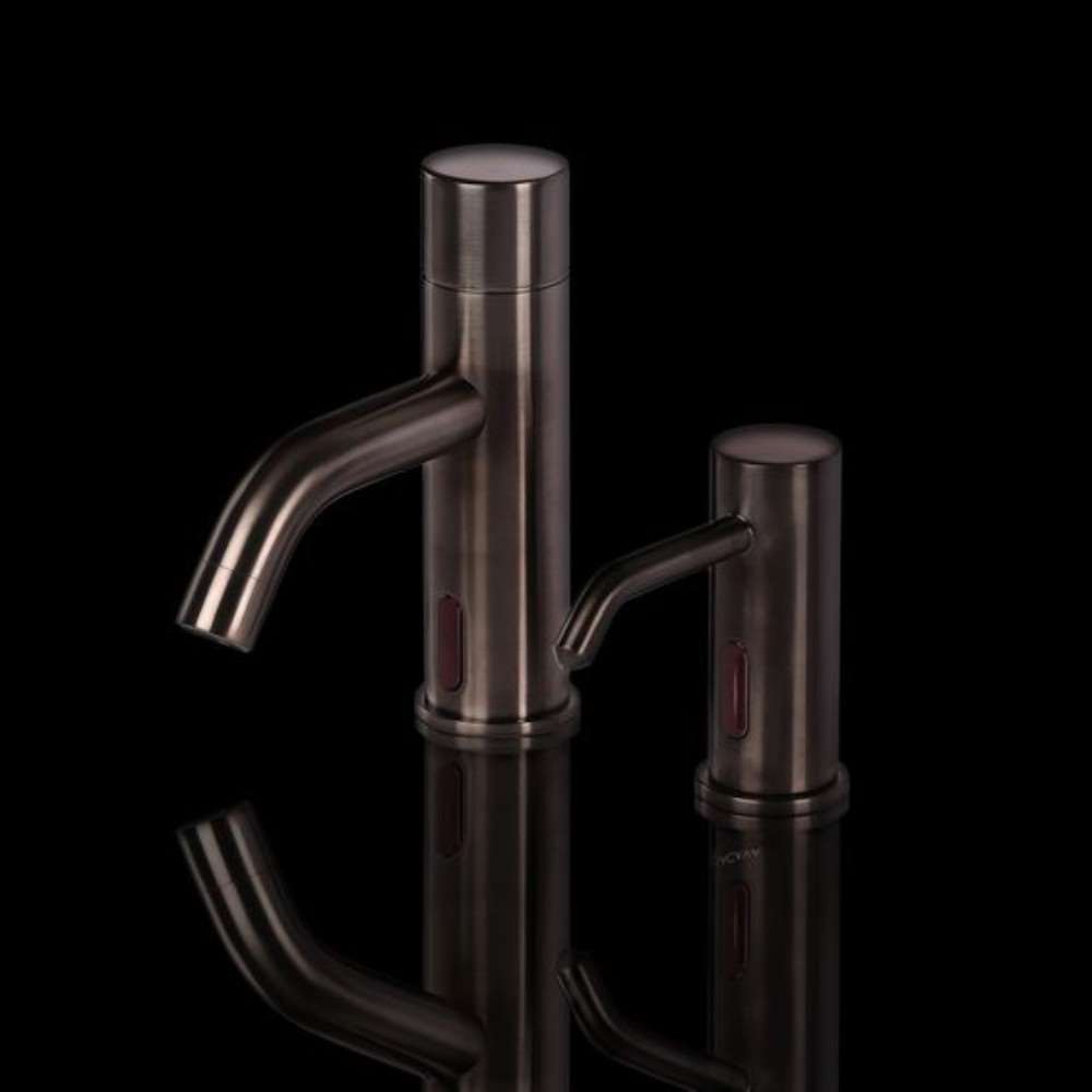 Fontana Automatic Motion Sensor Oil Rubbed Bronze Faucet and Soap Dispenser