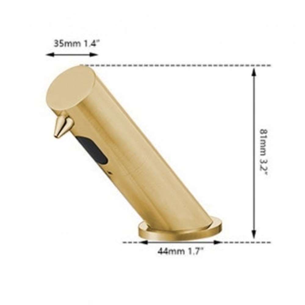 Fontana Brushed Gold Touchless Motion Sensor Faucet and Soap Dispenser