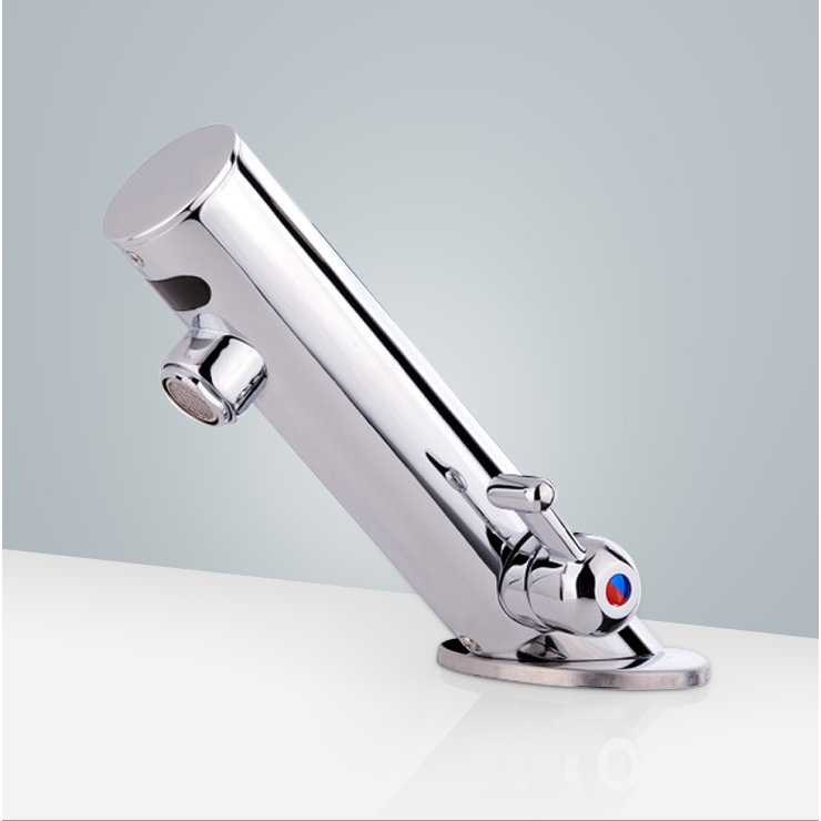 Fontana Dax Automatic Temperature Control Thermostatic Sensor Tap Chrome Faucet and Matching Soap Dispenser