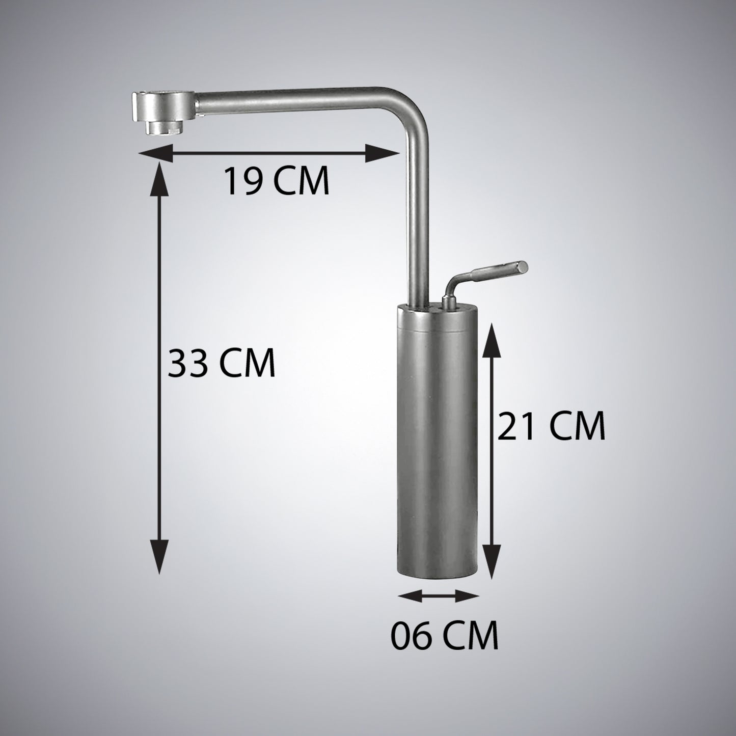 Fontana Denia Modern Single Handle Deck Mounted Brushed Nickel Faucet