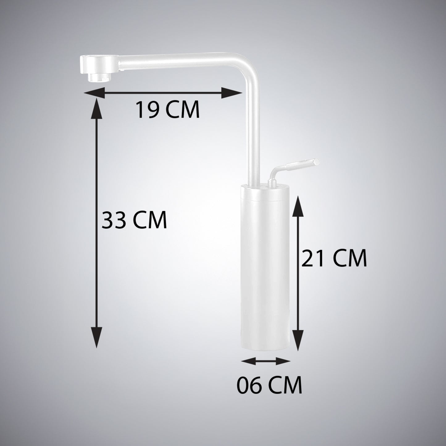 Fontana Denia Modern Single Handle Deck Mounted Matte White Faucet
