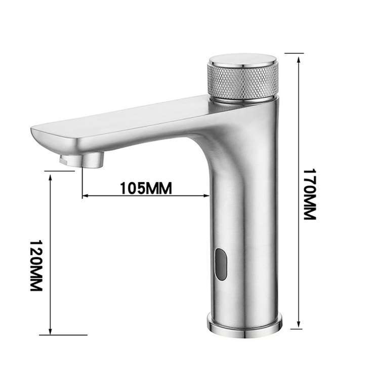 Fontana Evian Smart Touchless Chrome Sink Faucet With Hot & Cold Water