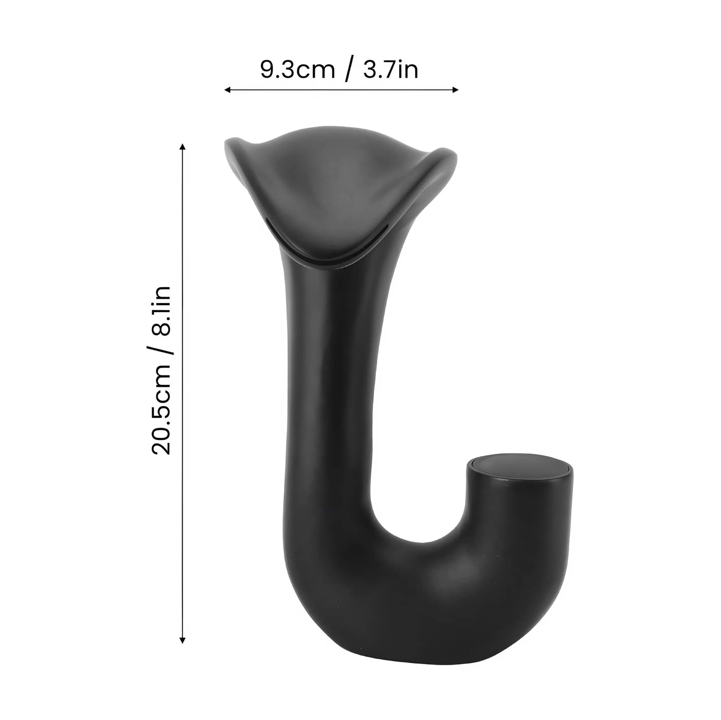 Fontana Fecamp Waterfall Touchless Black Basin Faucet