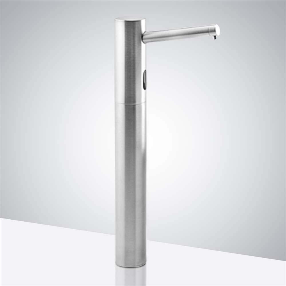 Fontana Geneva Touchless Deck Mount Brushed Nickel Soap Dispenser