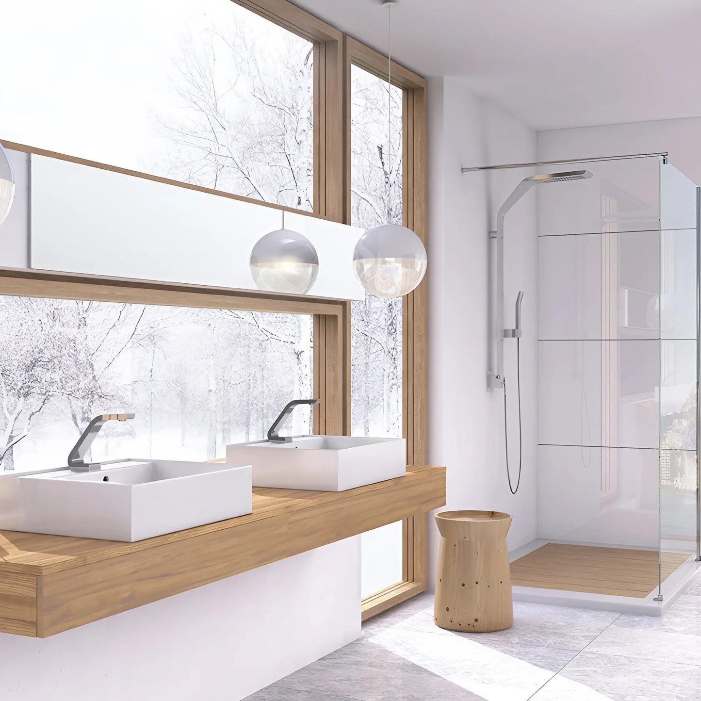 Fontana Kourou Polished Chrome Touchless Deck Mounted Faucet