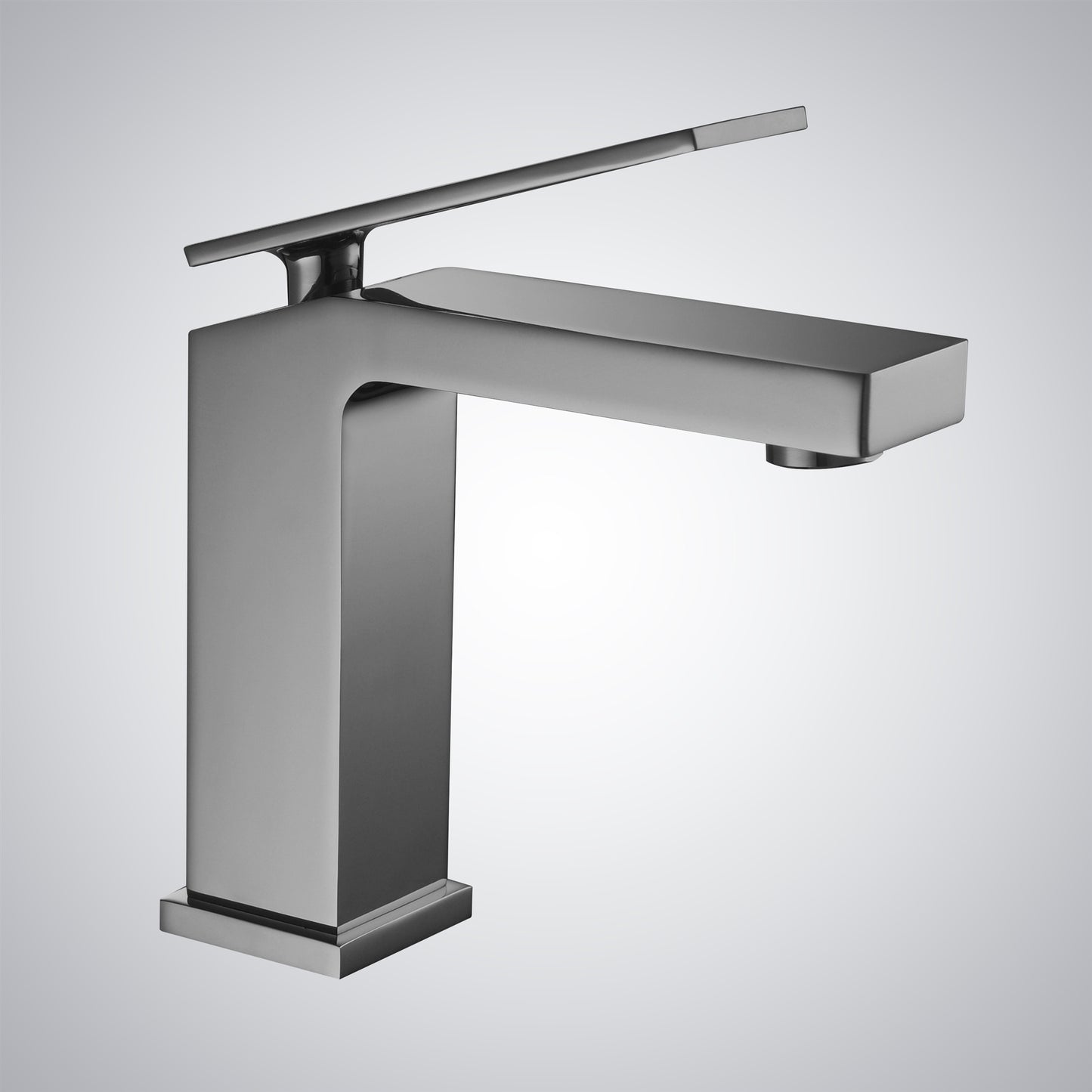 Fontana Lanusei 1.2 GPM Single Handle Deck Mounted Gun Metal Gray Faucet