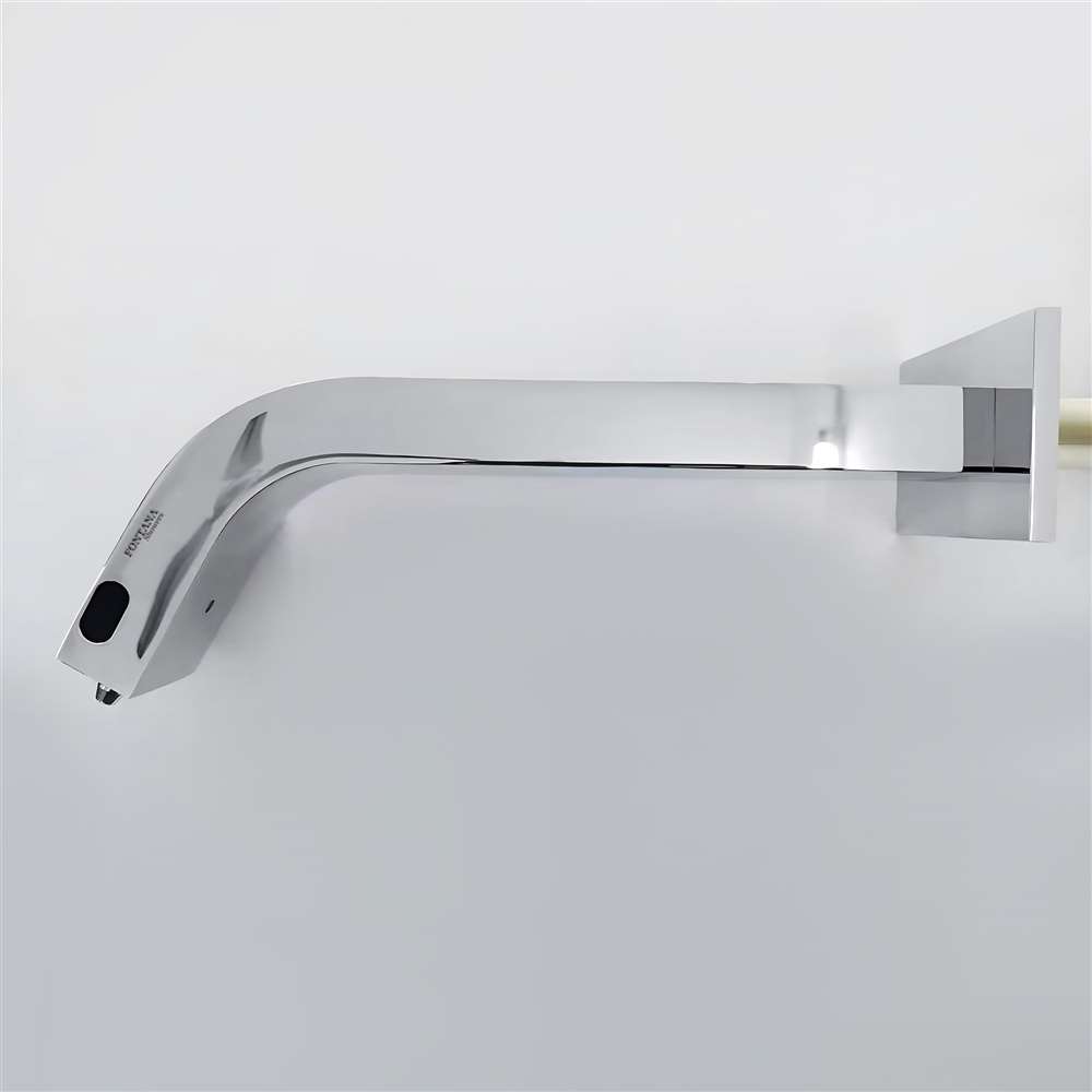 Fontana Le Havre 2 in 1 Wall Mount Touchless Chrome Faucet and Soap Dispenser