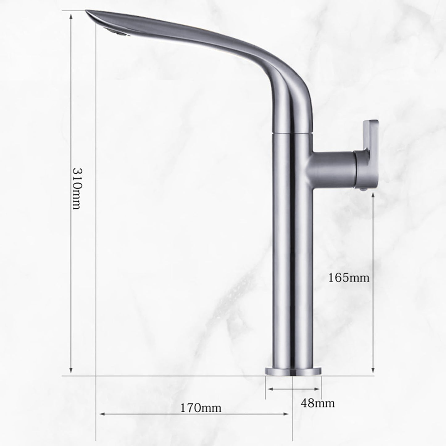 Fontana Londa Single Handle Deck Mounted Chrome Faucet