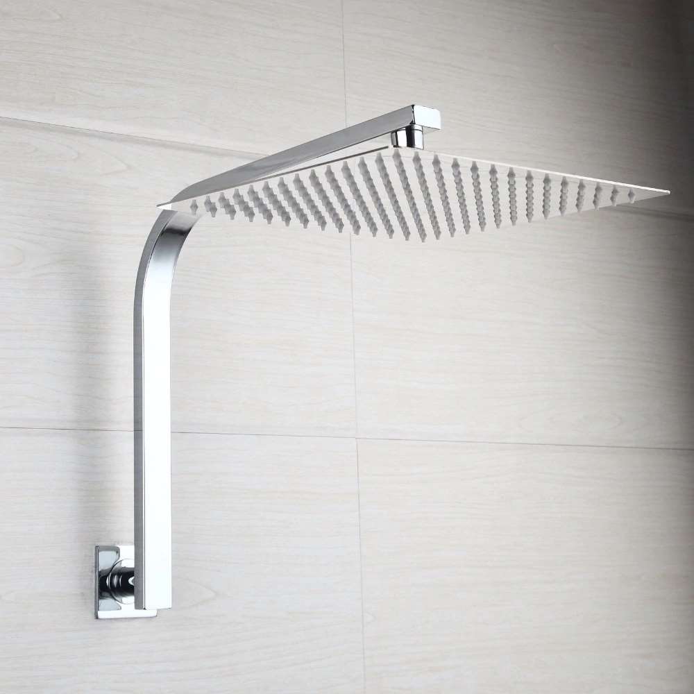 Fontana Luigi 8" Square Shape Chrome Rainfall Shower Head