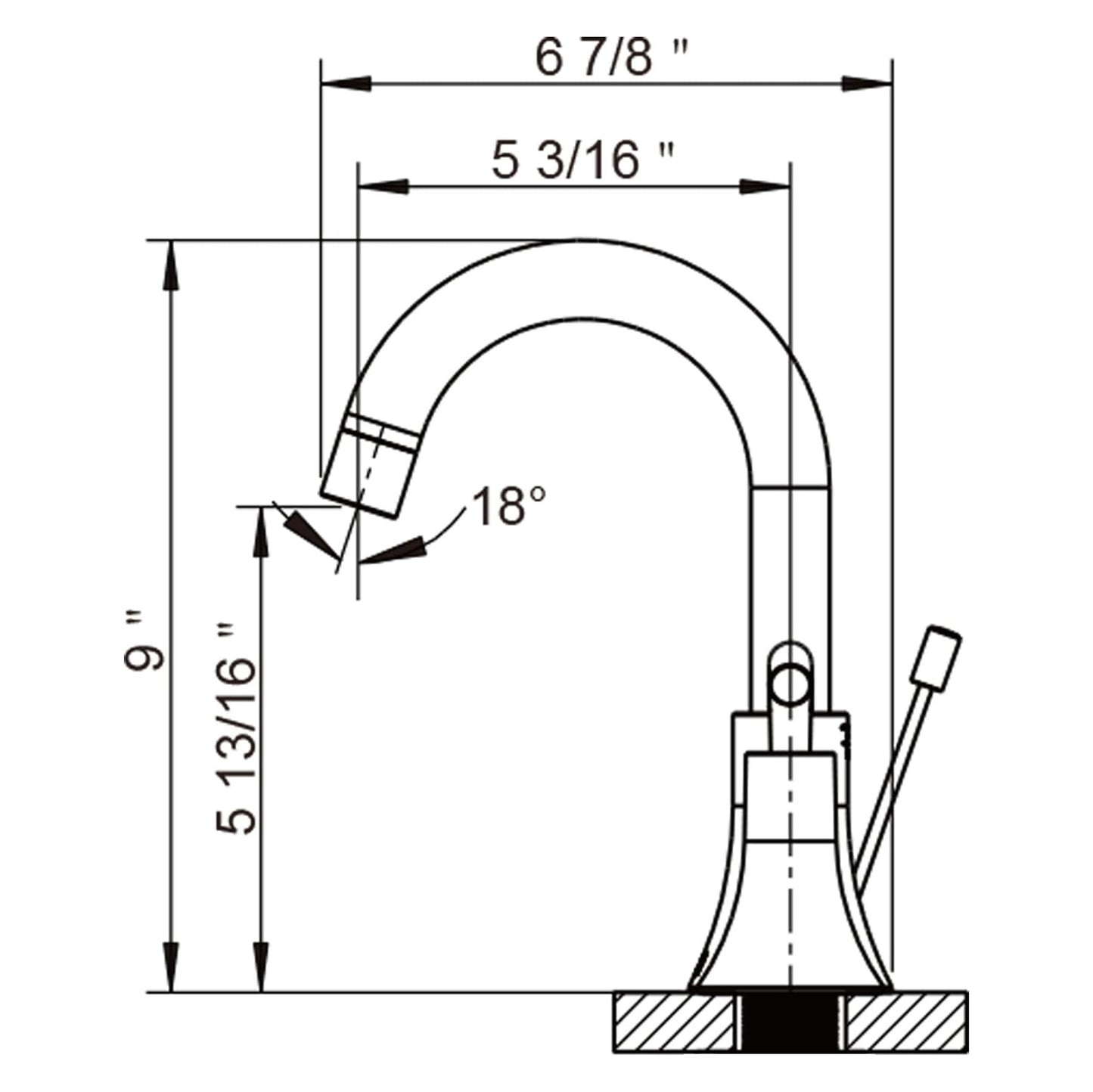 Fontana Marnate 2.4 GPM Dual Handle Chrome Deck Mounted Faucet
