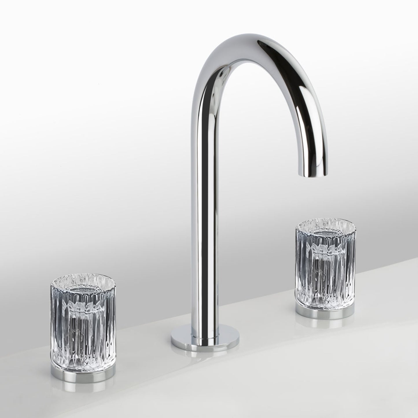 Fontana Mont De Marsan Dual Handle Brass Chrome Widespread Faucet