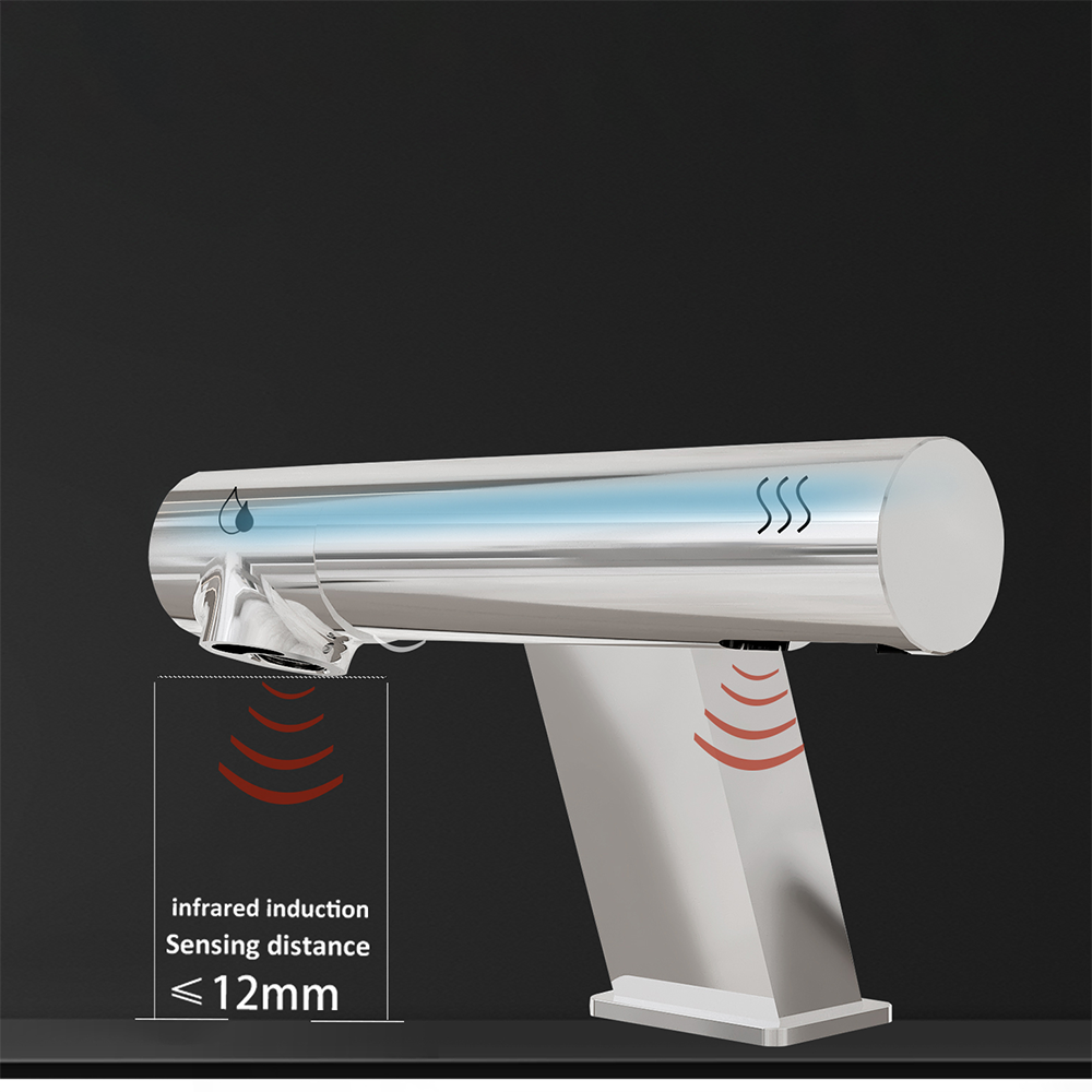 Fontana Montpellier 2 in 1 High Speed Touchless Sensor Chrome Faucet With Hand Dryer