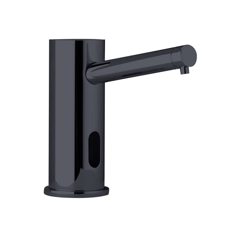 Fontana Montpellier Automatic Matte Black Faucet and Soap Dispenser