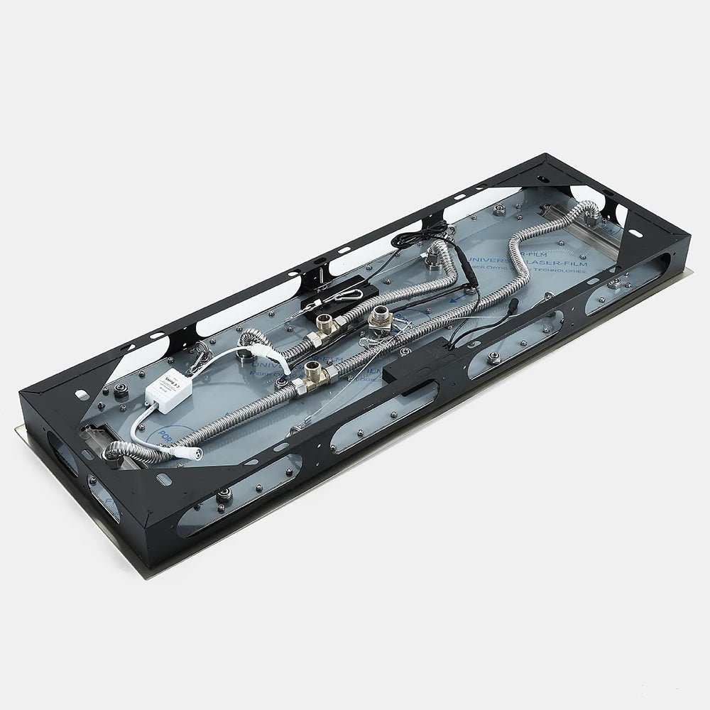 Fontana Tranquil Flow Remote Control LED Matte Black Ceiling Mounted Rain Shower Head