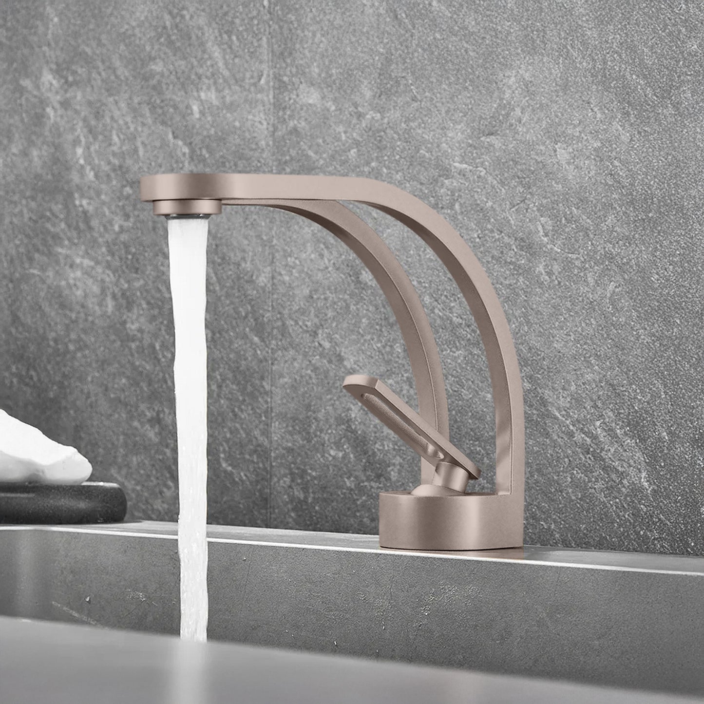 Fontana Zollino Voguish 1.5 GPM Single Handle Deck Mounted Brushed Nickel Sink Faucet