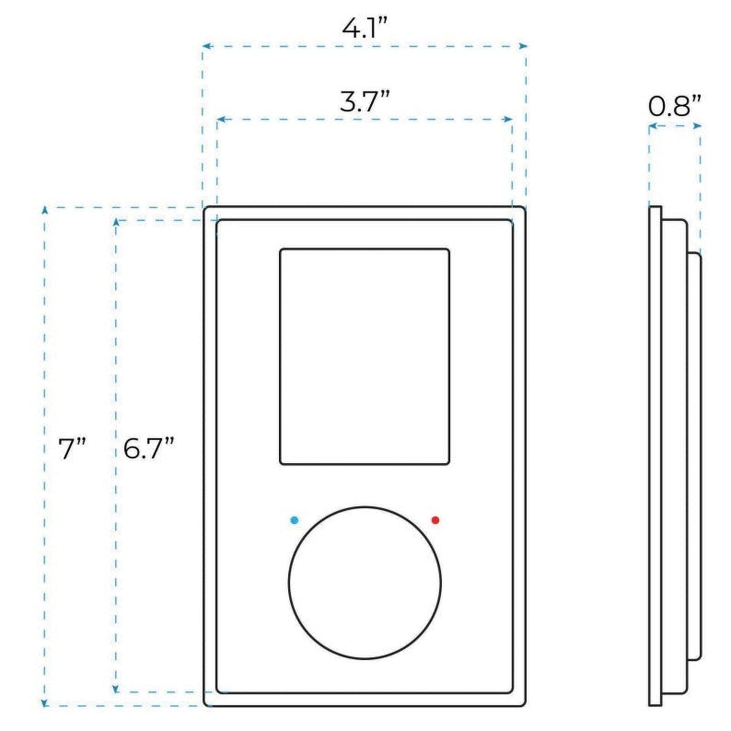 FontanaShowers Emilia Creative Luxury Chrome Ceiling Mounted Posh LED Thermostatic Rainfall Bathroom Shower System With Smart Screen Touch Digital Control and Hand Shower