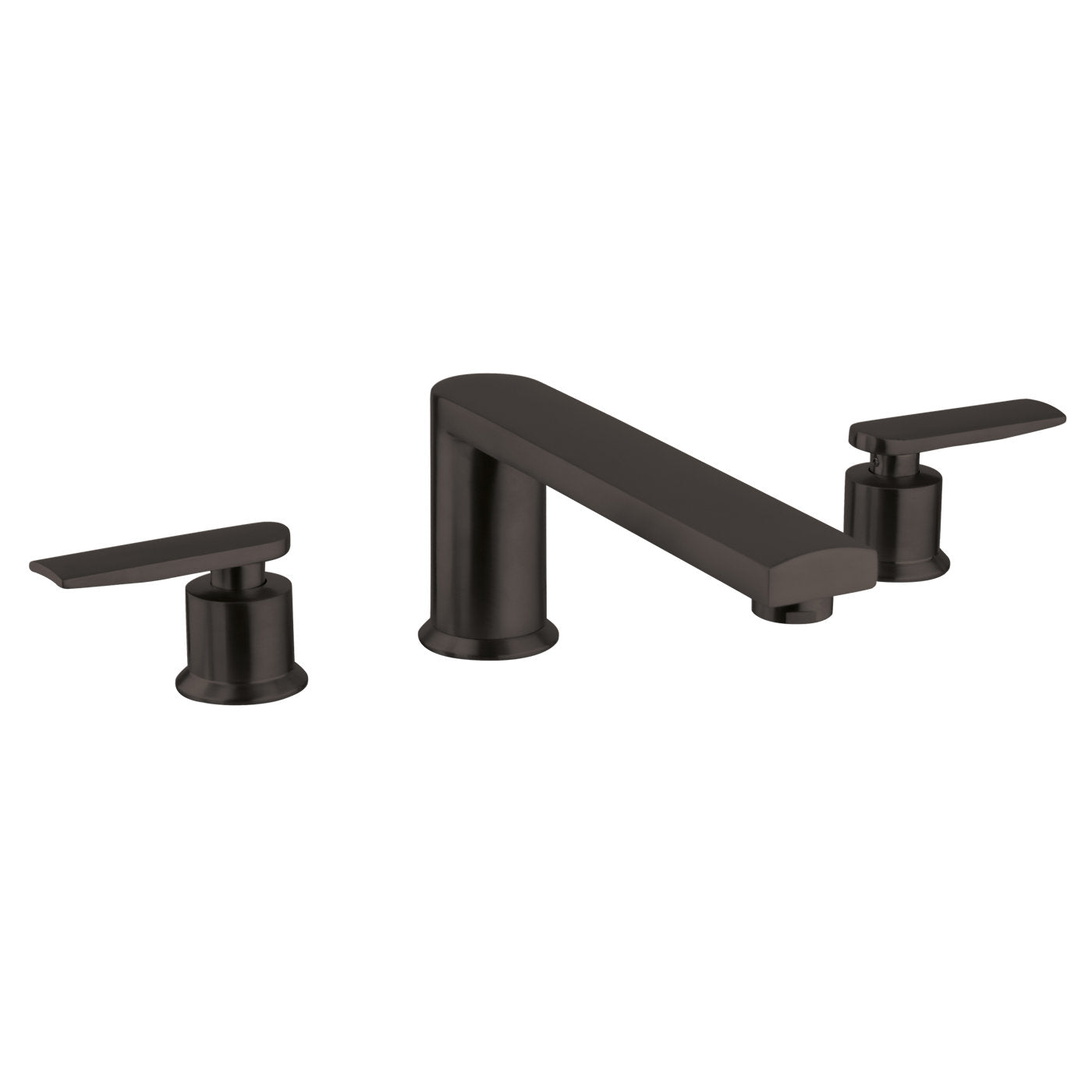 Fortis 6010200MB Vitrina Matte Black Two-Handle Deck-Mounted Roman Tub Faucet Trim