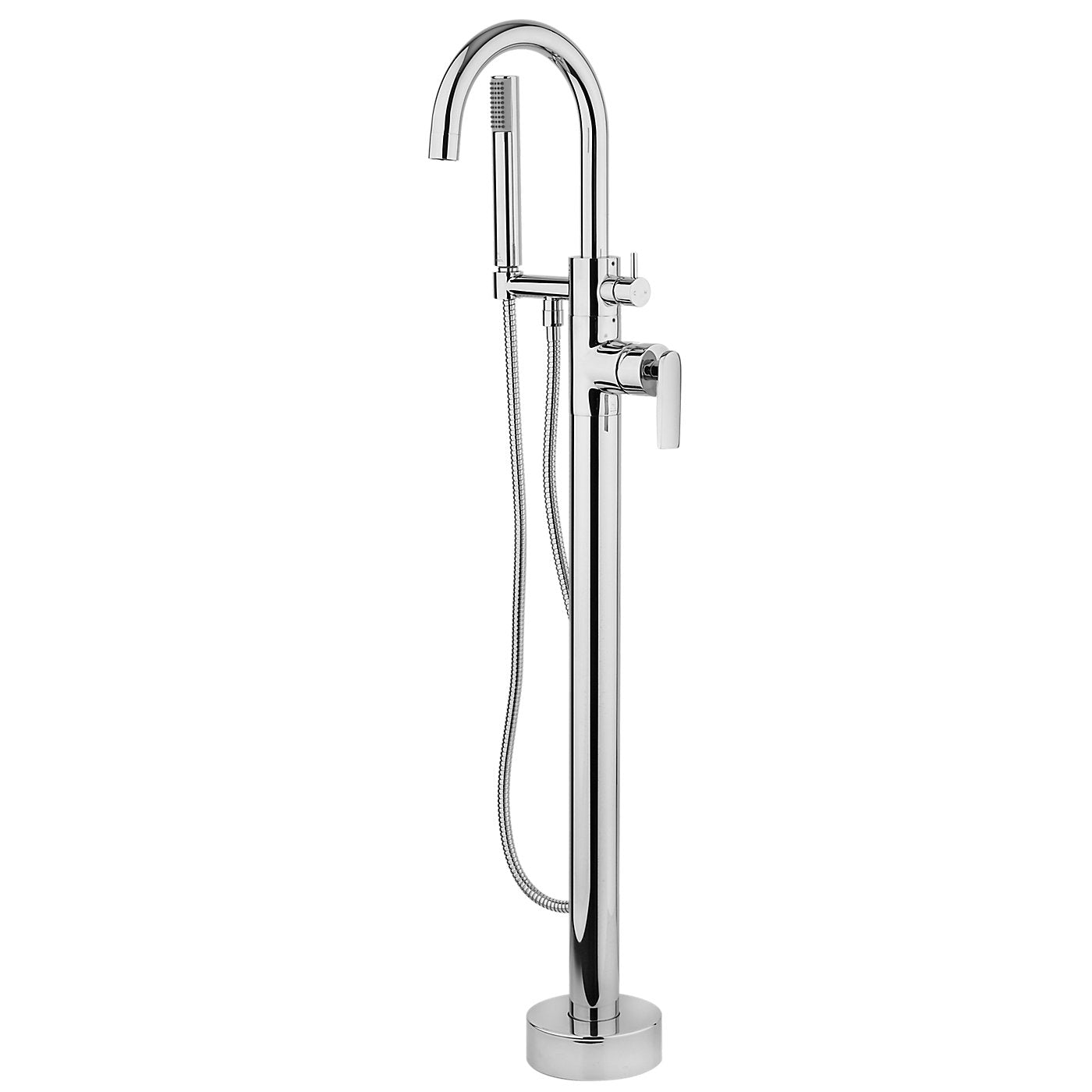 Fortis 601360CPC Vitrina Polished Chrome Solid Brass Single-Handle Floor-Mounted Tub Faucet With Shower Handle