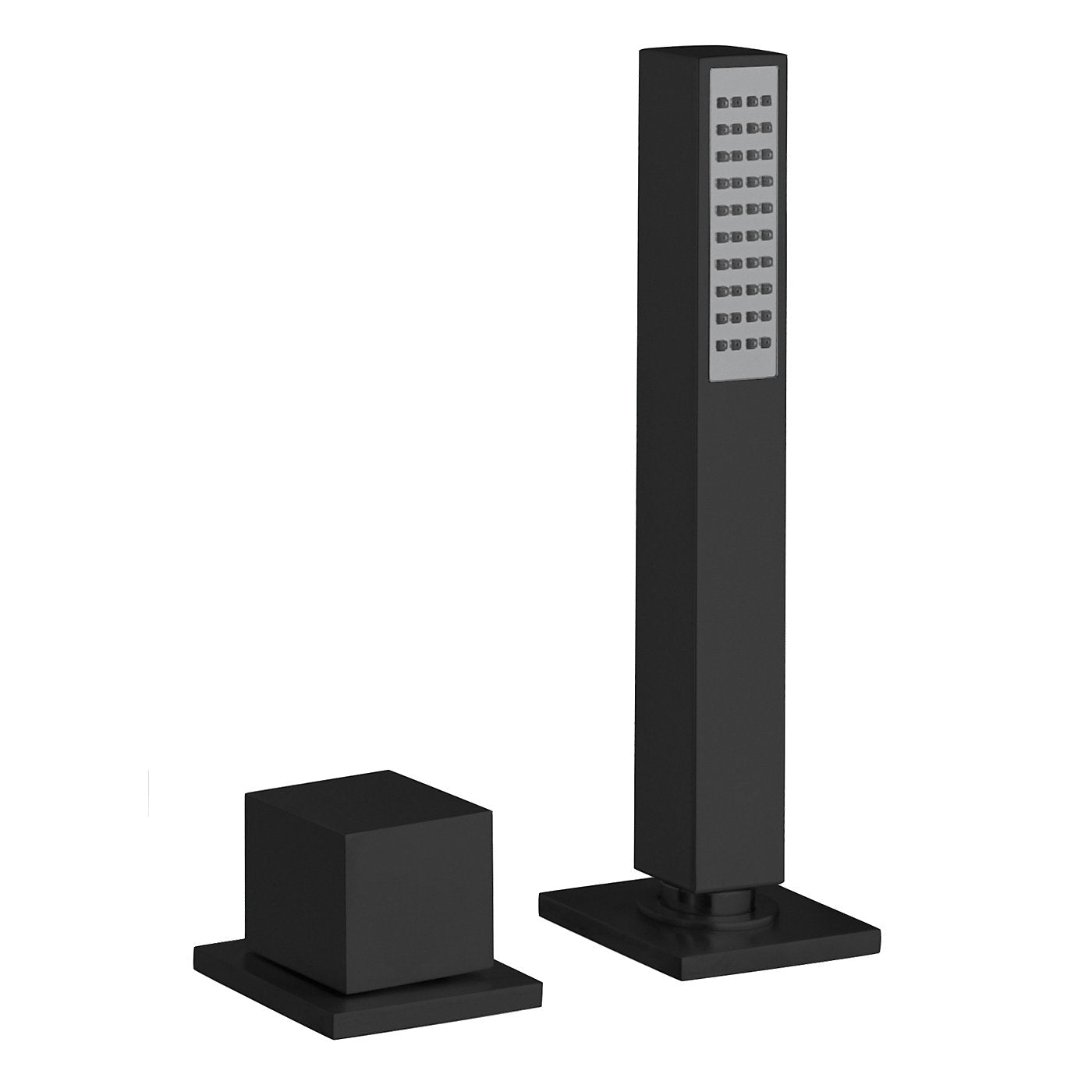 Fortis 844470CMB Matte Black Square Roman Tub Hand Shower Diverter Kit