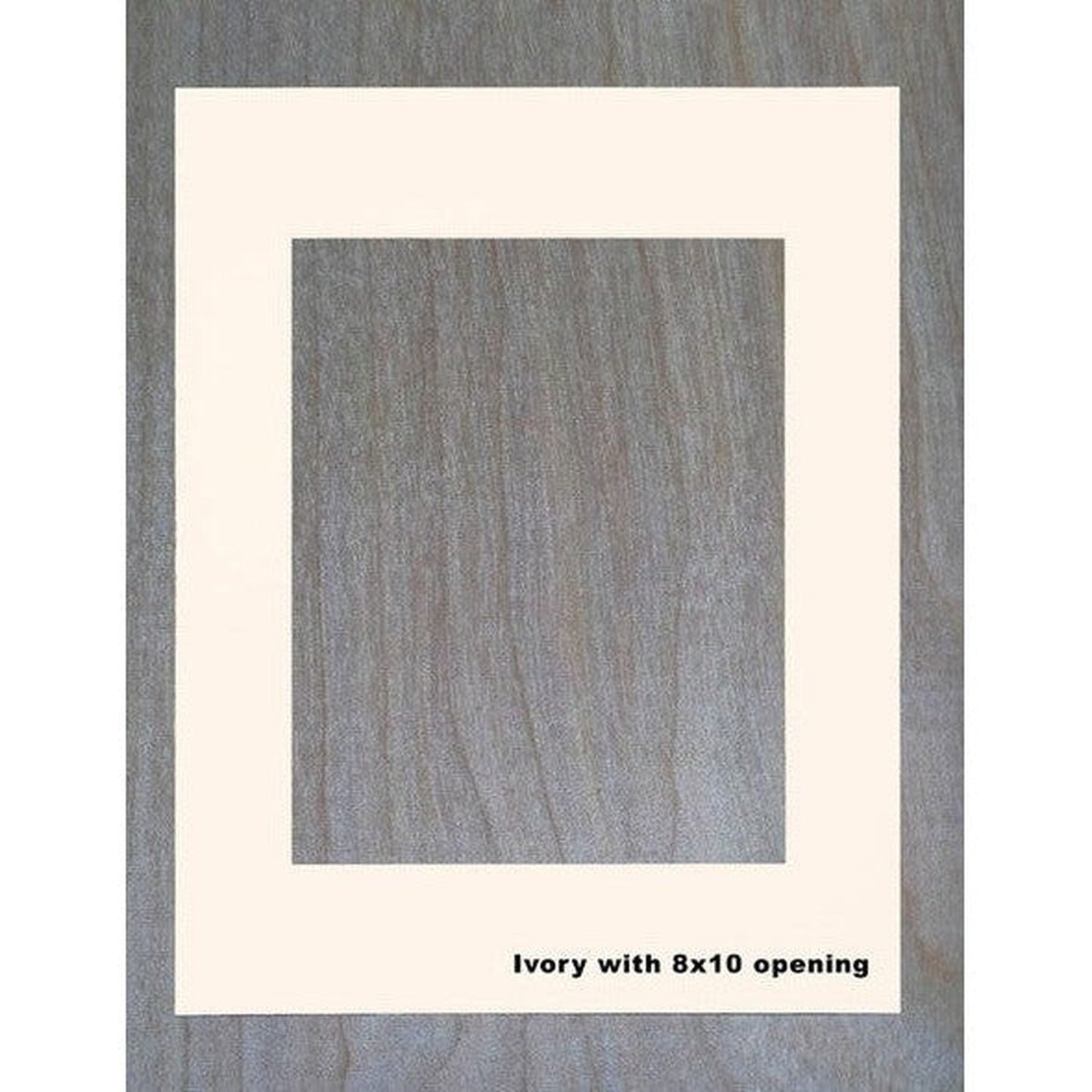 Fox Hollow Furnishings 14" x 18" Large Unfinished Special 3" Depth White Interior Recessed Picture Frame Medicine Cabinet With Mirror and Ivory Matting