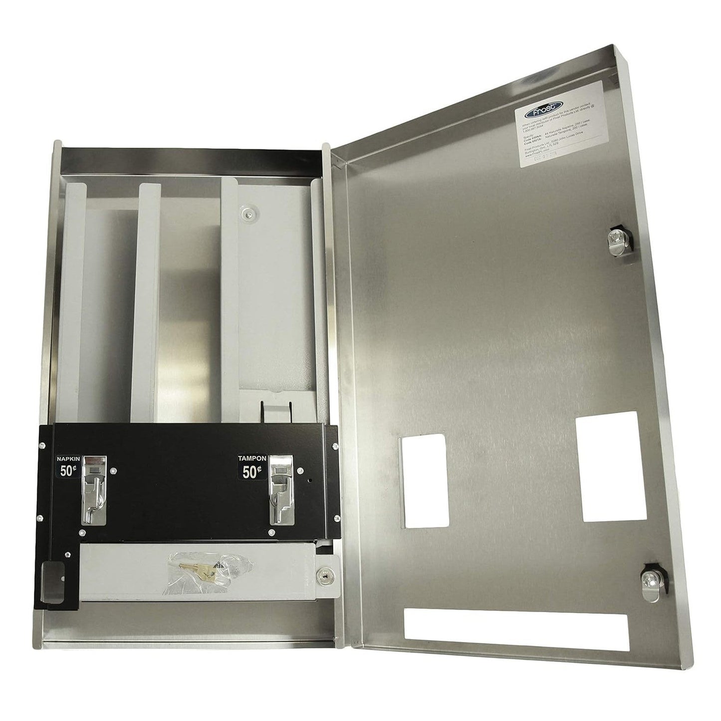 Frost 608-3-0.50 Wall Mounted Stainless Steel Napkin and Tampon Dispenser
