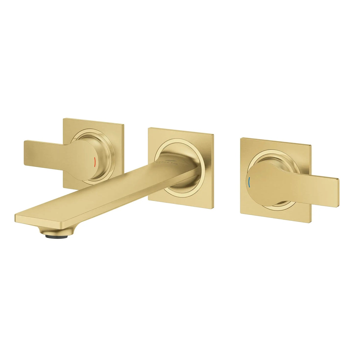 Grohe Allure 1.2 GPM Two-Handle Wall Mount StarLight Brushed Cool Sunrise Faucet