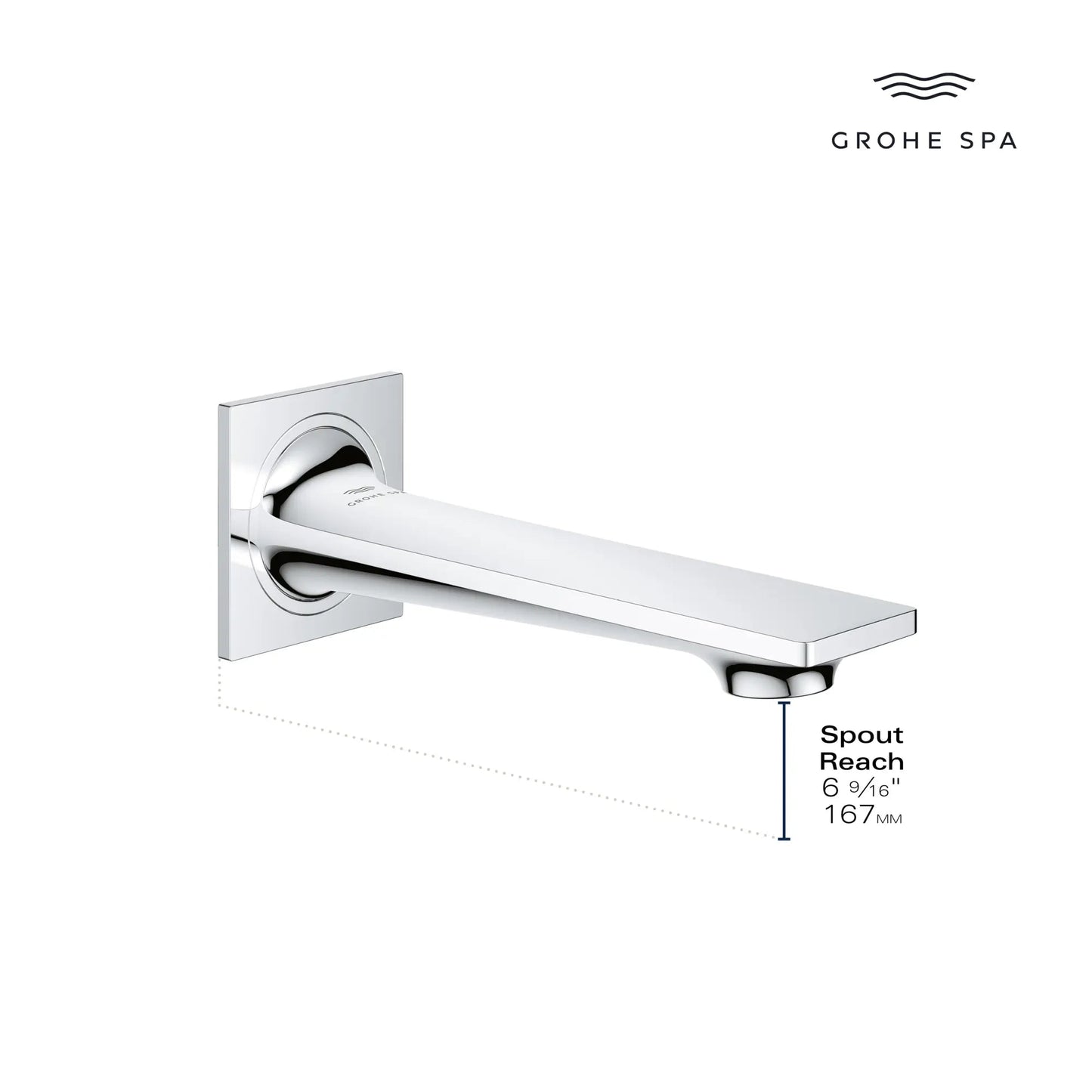 Grohe Allure Hard Graphite Infinity Tub Spout