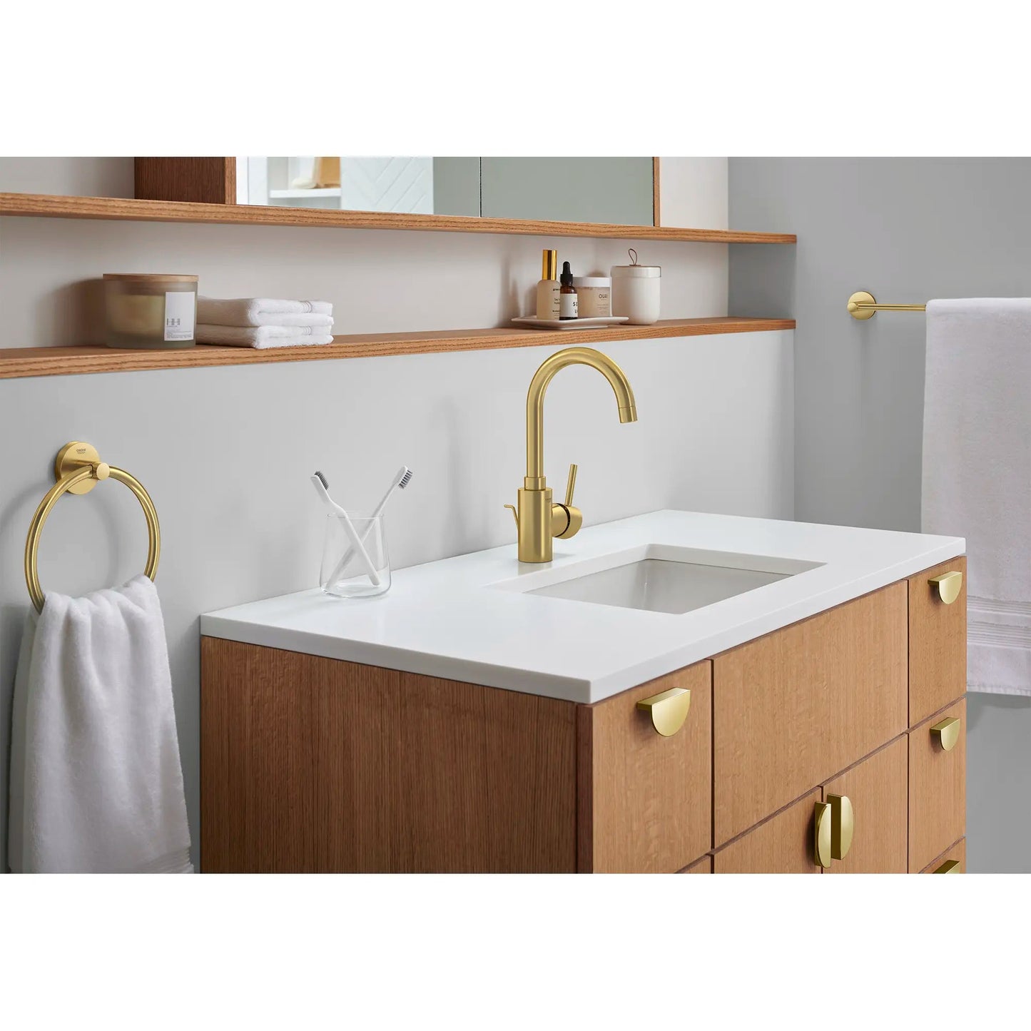 Grohe Concetto™ 1.2 GPM Single Hole Brushed Cool Sunrise Faucet