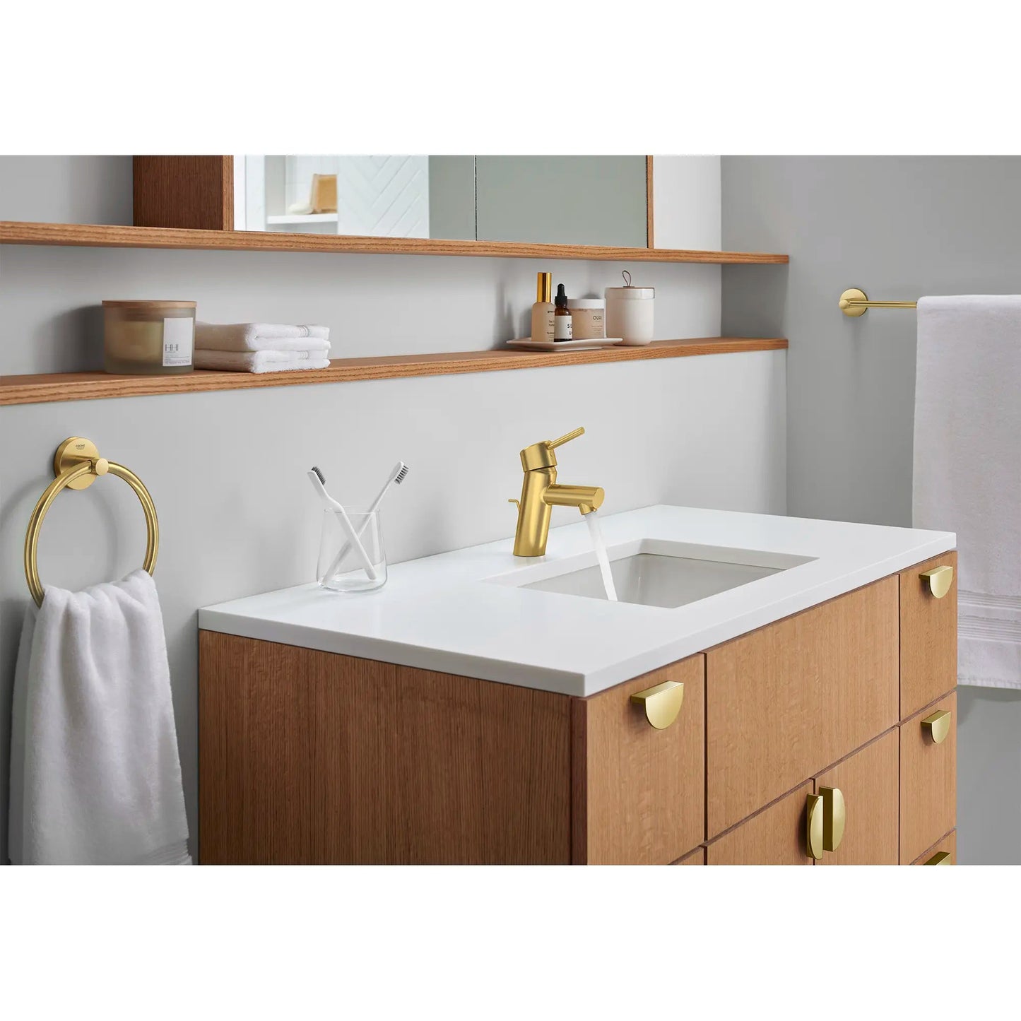 Grohe Concetto 1.2 GPM Single Hole Single Handle Brushed Cool Sunrise Faucet