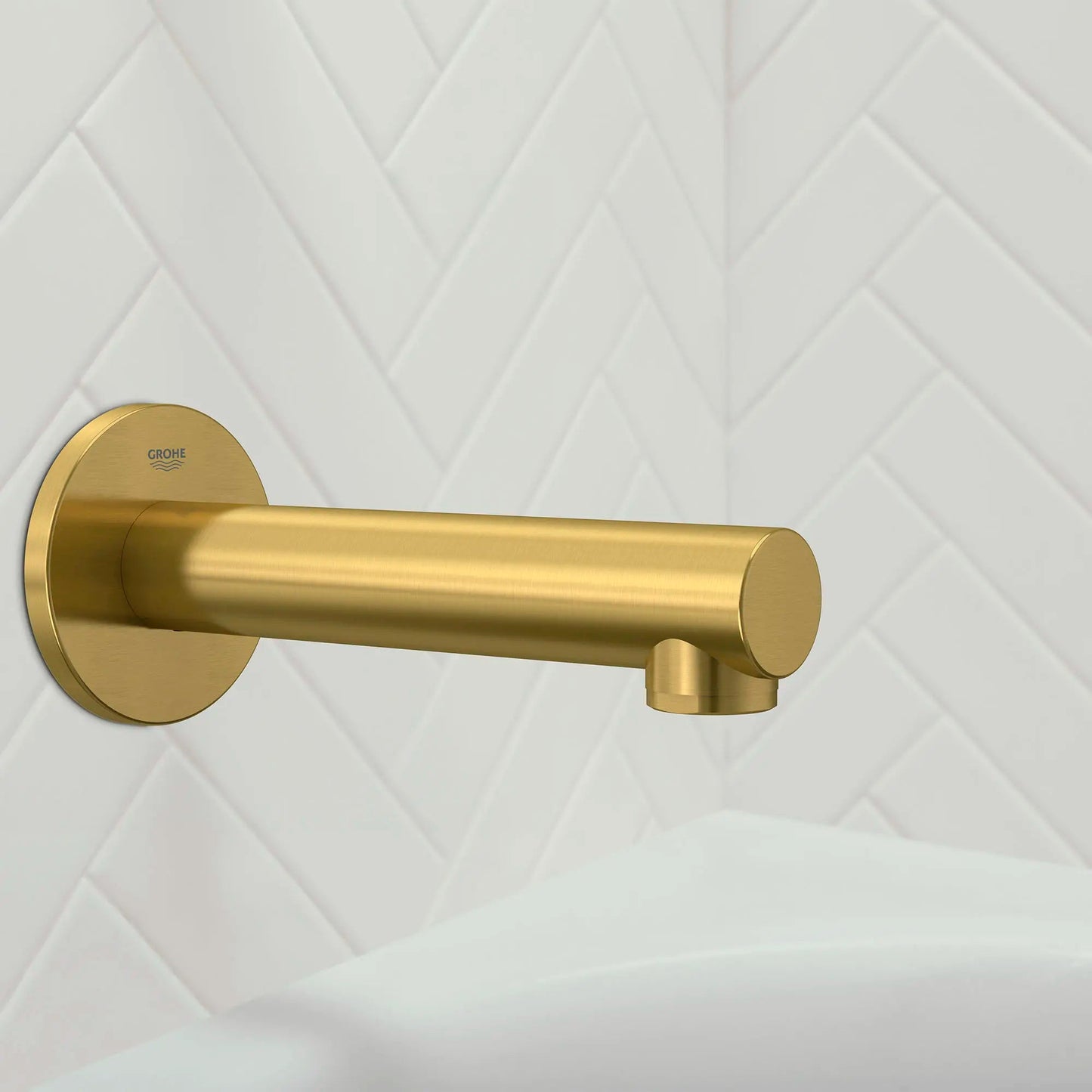 Grohe Concetto™ Brushed Cool Sunrise Wall Mount Tub Spout