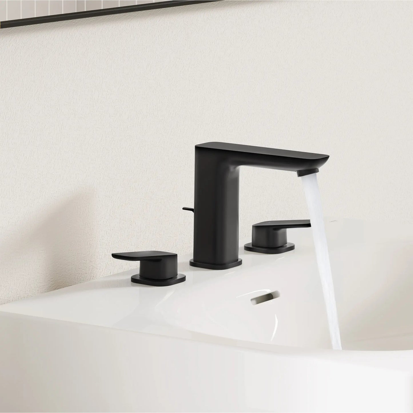 Grohe Cubeo 8" Two-Handle 1.2 GPM Matte Black Widespread Faucet