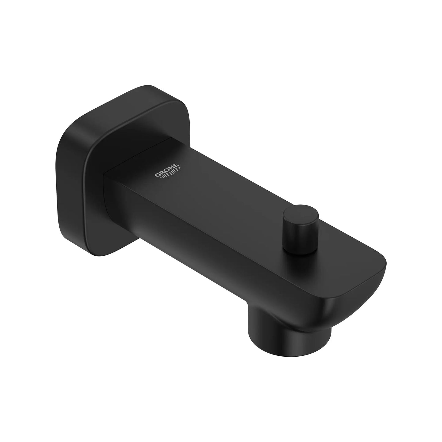 Grohe Cubeo StarLight Matte Black Soft Square Shape Wall Mount Diverter Tub Spout