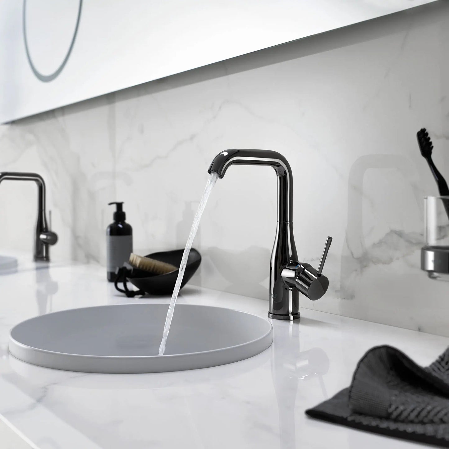 Grohe Essence 1.2 GPM Single Hole Single-Handle Hard Graphite Faucet
