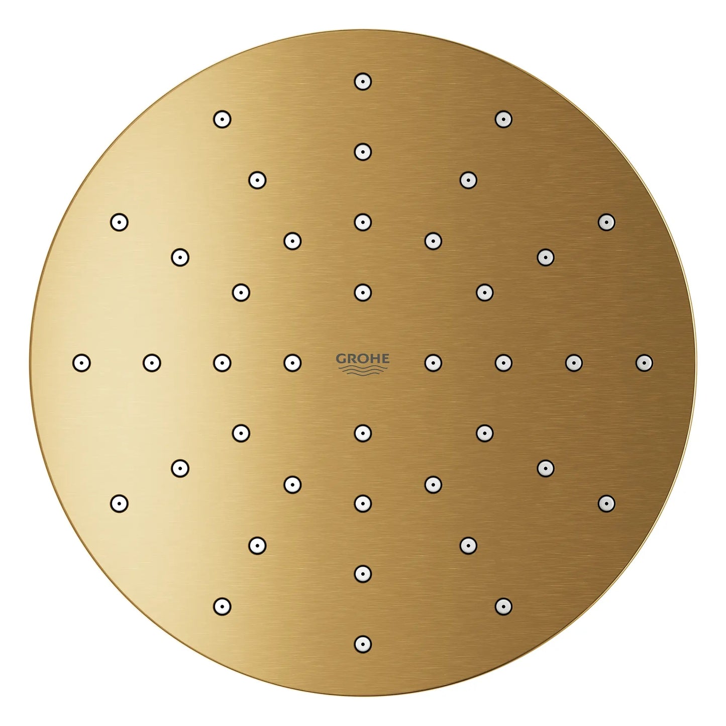 Grohe Euphoria 1.75 GPM 140 With AquaBooster Single Spray Brushed Cool Sunrise Round Shower Head