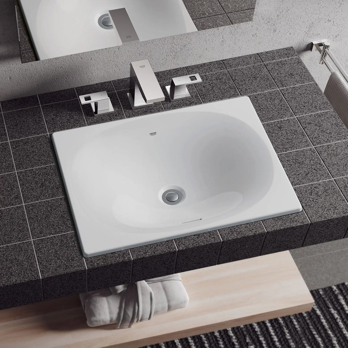 Grohe Eurocube® 21" Alpine White Undermount Bathroom Sink
