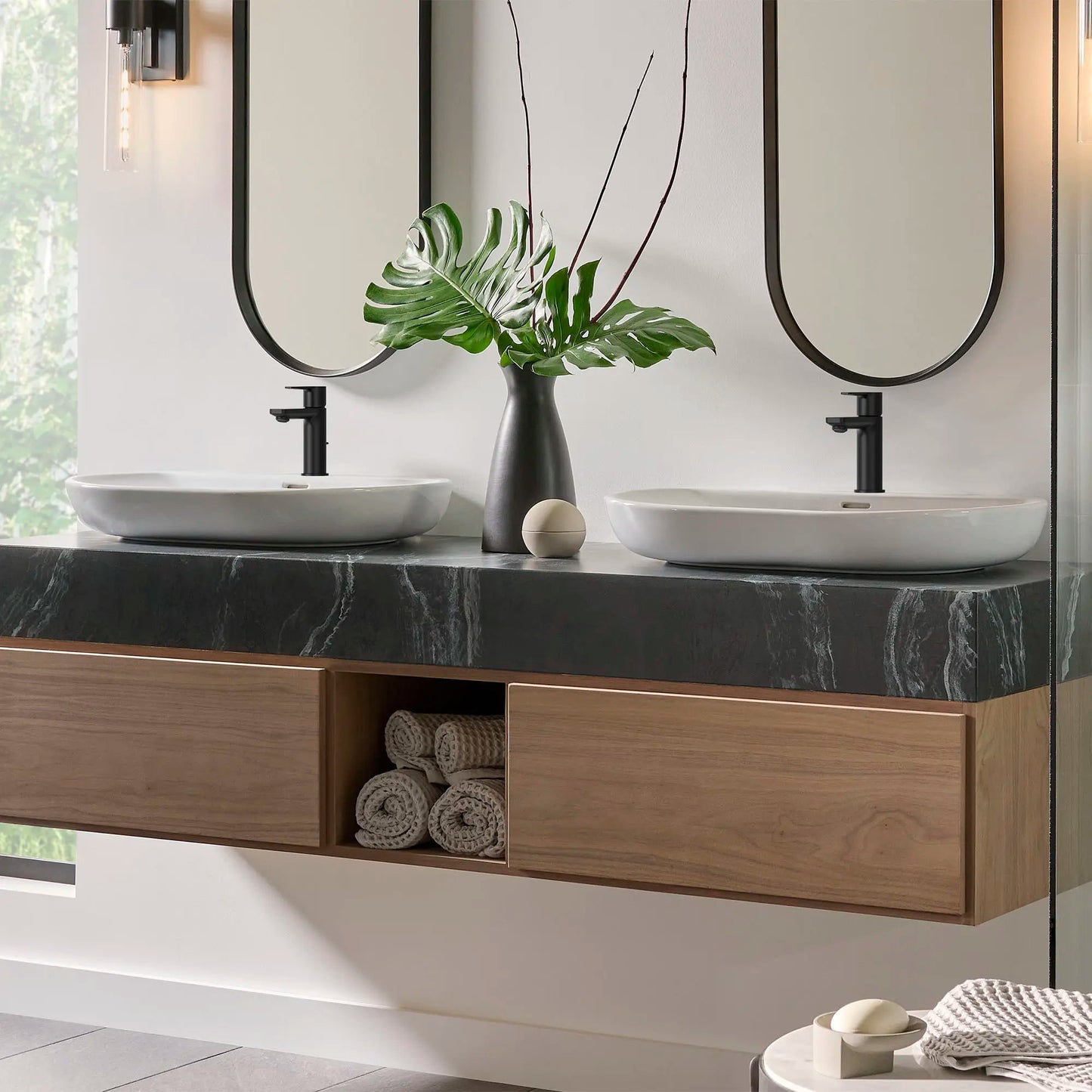 Grohe Lineare™ 1.2 GPM Single Handle Single Hole Matte Black Faucet