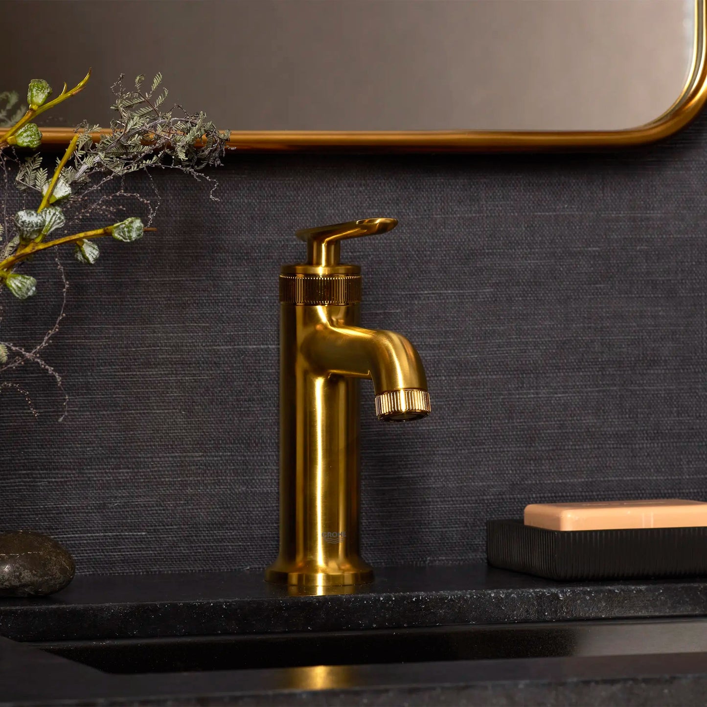Grohe Listra 1.2 GPM Single Handle Brushed Cool Sunrise Finish Faucet