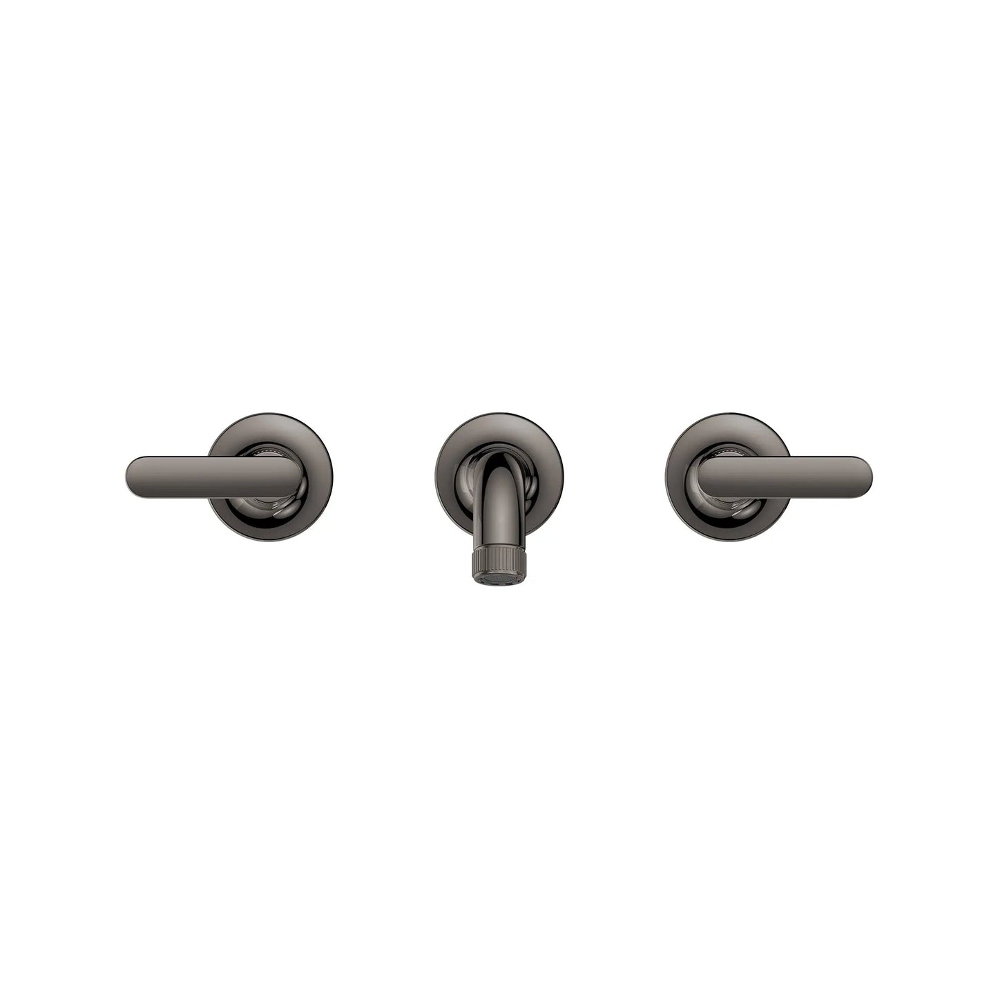 Grohe Listra 1.2 GPM Wall Mount Widespread Hard Graphite Finish Faucet