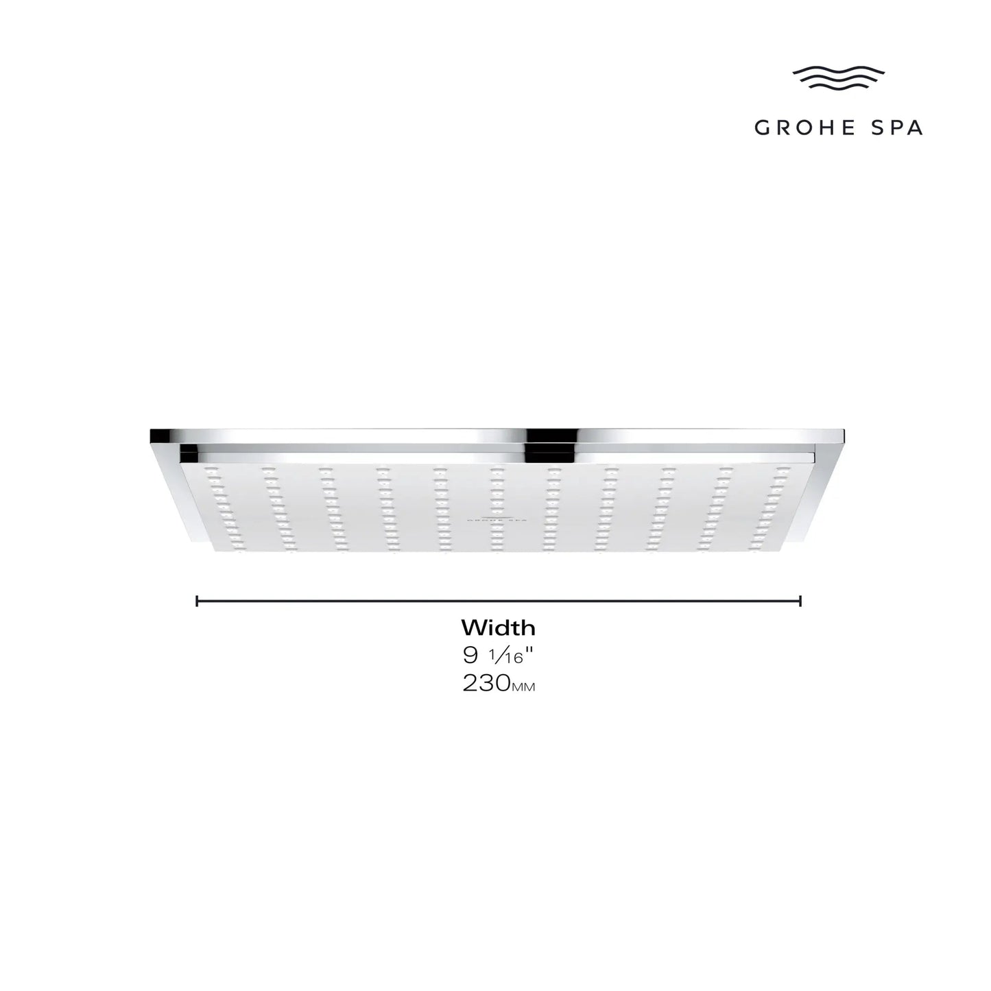 Grohe Rainshower Allure 9" 1-Spray StarLight Chrome 230 Ceiling Shower Head