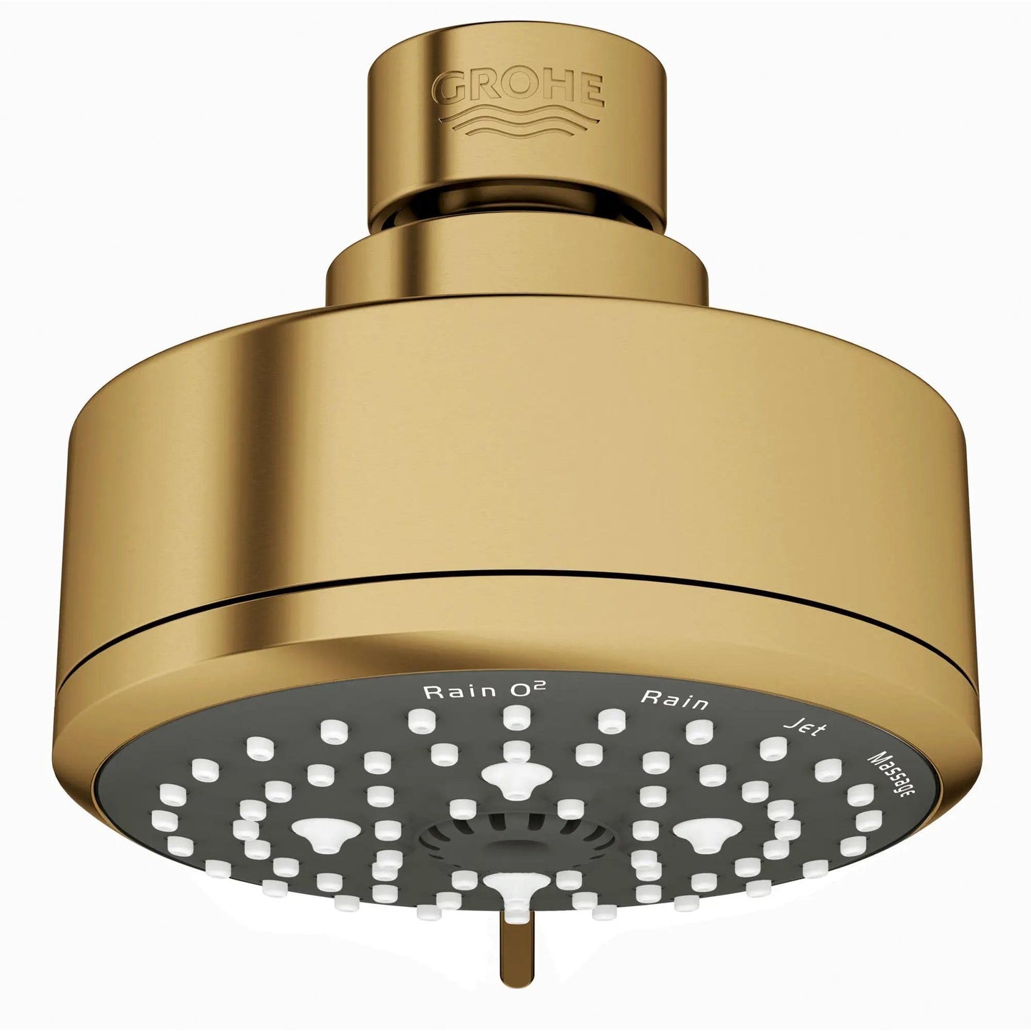 Grohe Tempesta® Cosmopolitan 4" 4 Spray 1.75 GPM Brushed Cool Sunrise Shower Head