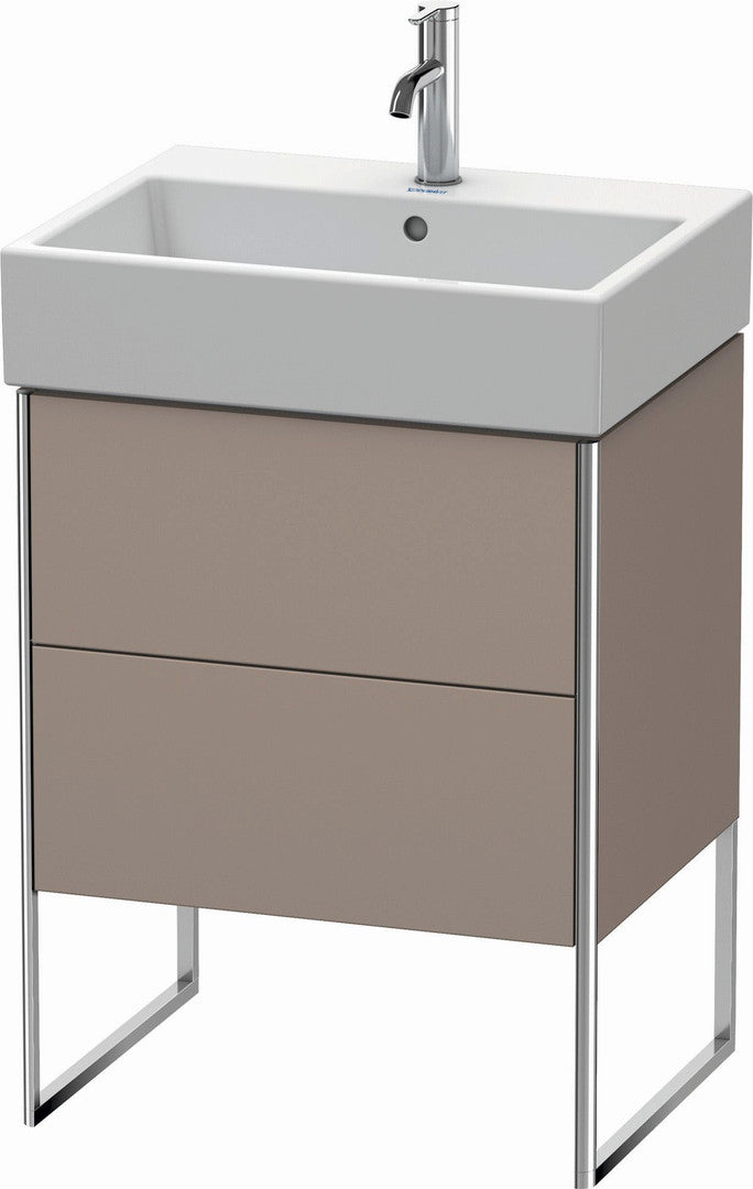 Duravit XSquare 23" Basalt Two Drawer Floorstanding Vanity Unit (XS447304343)