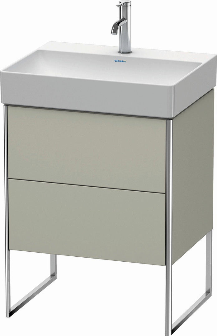 Duravit XSquare 23" Taupe Two Drawer Floorstanding Vanity Unit (XS444206060)