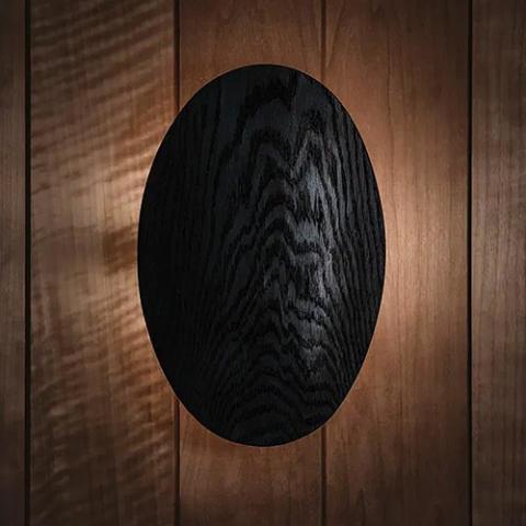 HUUM OVO Black LED Wood Construction Sauna Light