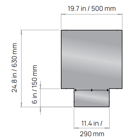 HUUM Stainless Steel Small Protective Bedding for HIVE Flow Mini LS Sauna Stoves