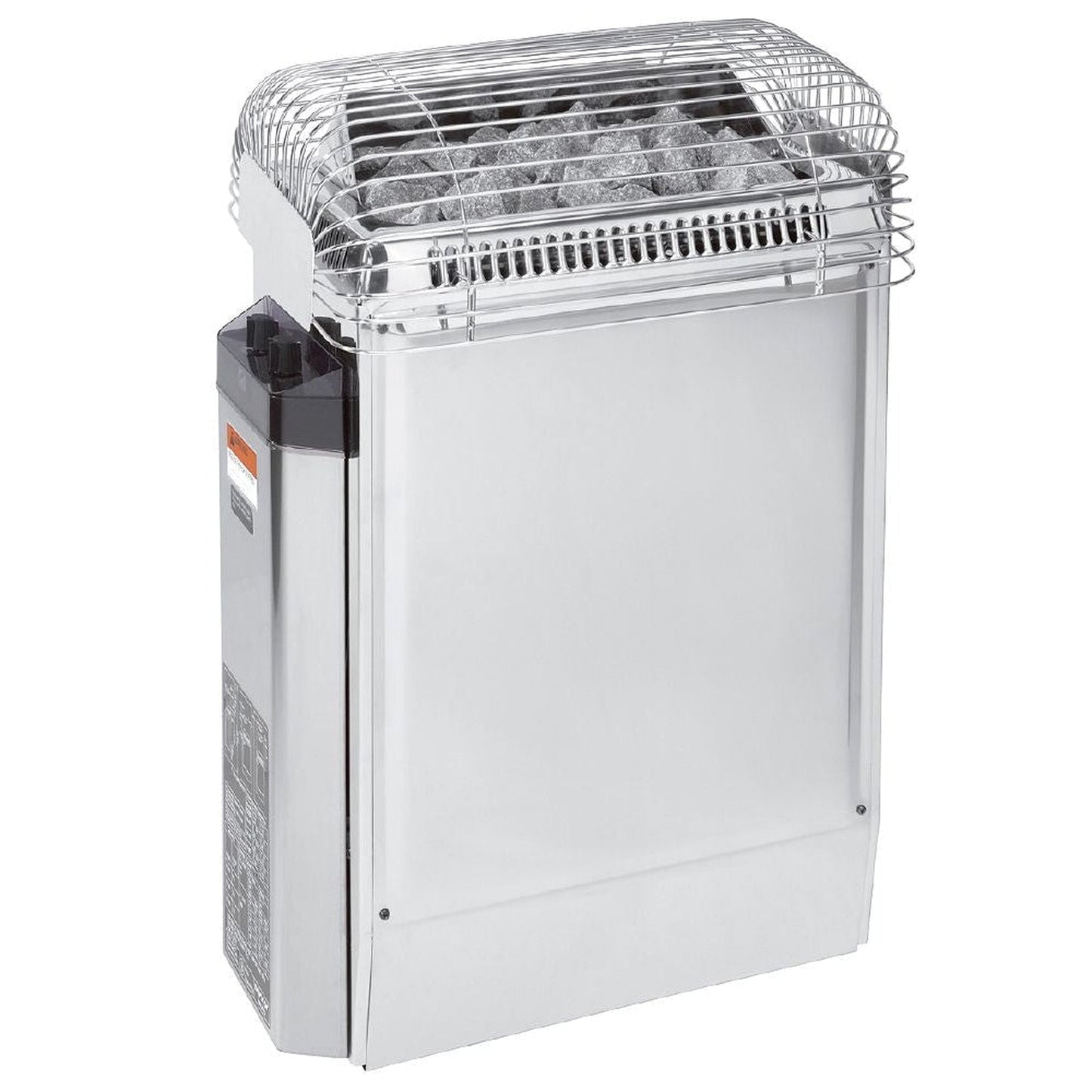 Harvia Top Class 6 kW 240V 1PH Stainless Steel Wall Mounted Electric Sauna Heater With Built-in Time and Temperature Controls