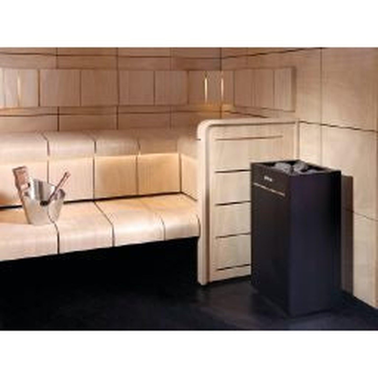 Harvia Virta 8 kW 240V 1PH Black Stainless Steel Electric Sauna Heater